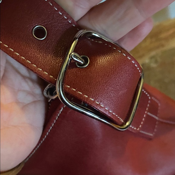 ❤️COACH Legacy Slim Duffle Vintage ‘03 - Red #9326 Adjustable Crossbody/shoulder - Picture 12 of 14